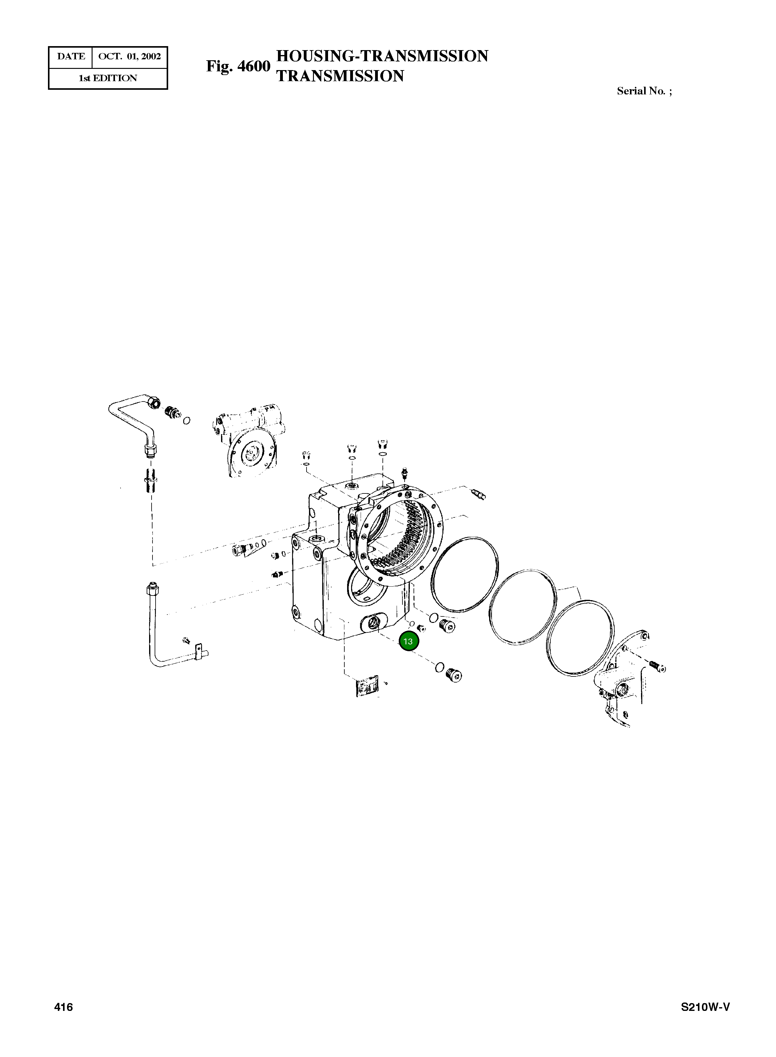 Кольцо уплотнительное (O-Ring) 0634 303 280 Komatsu