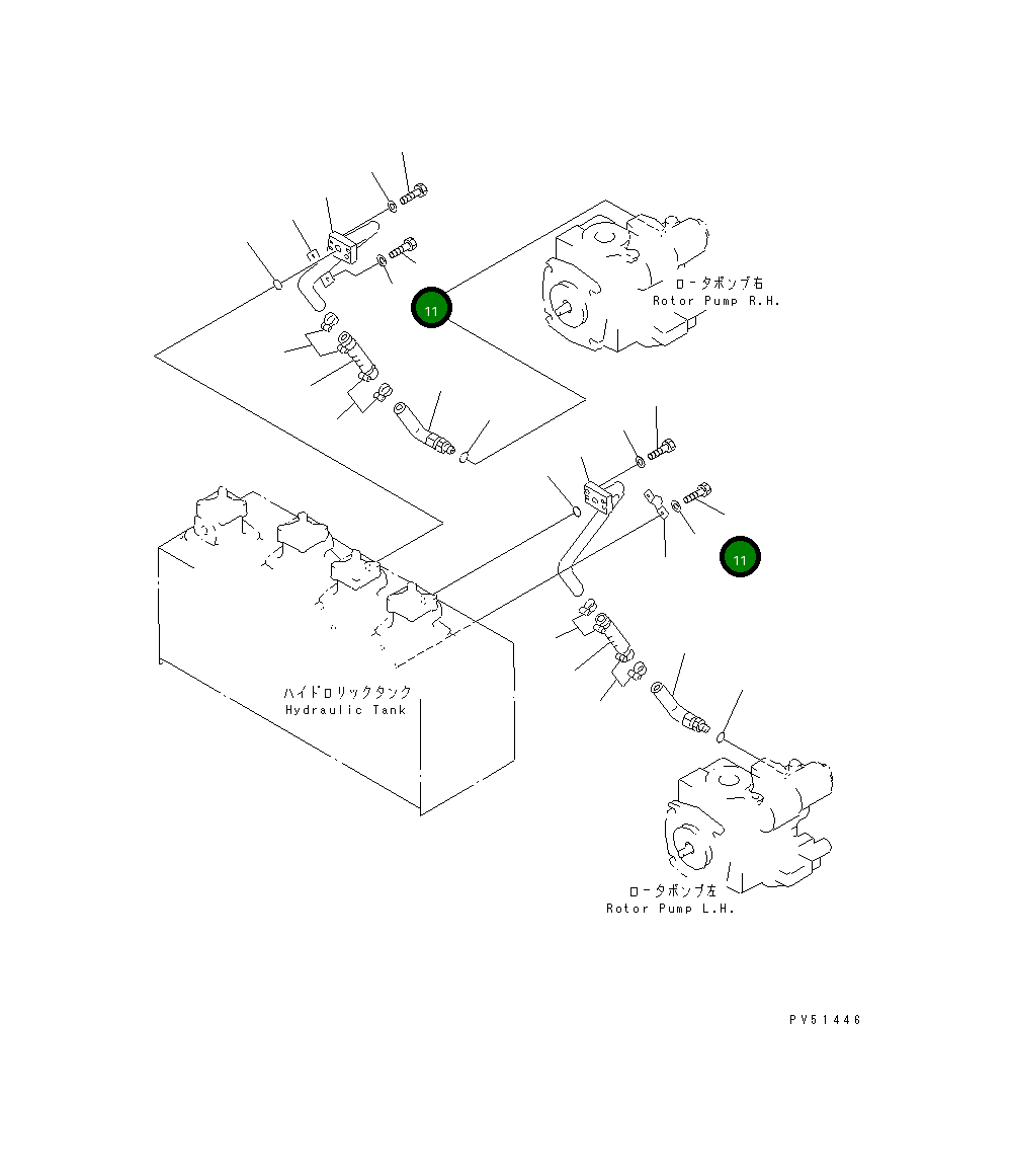 Болт 01010-51016 Komatsu