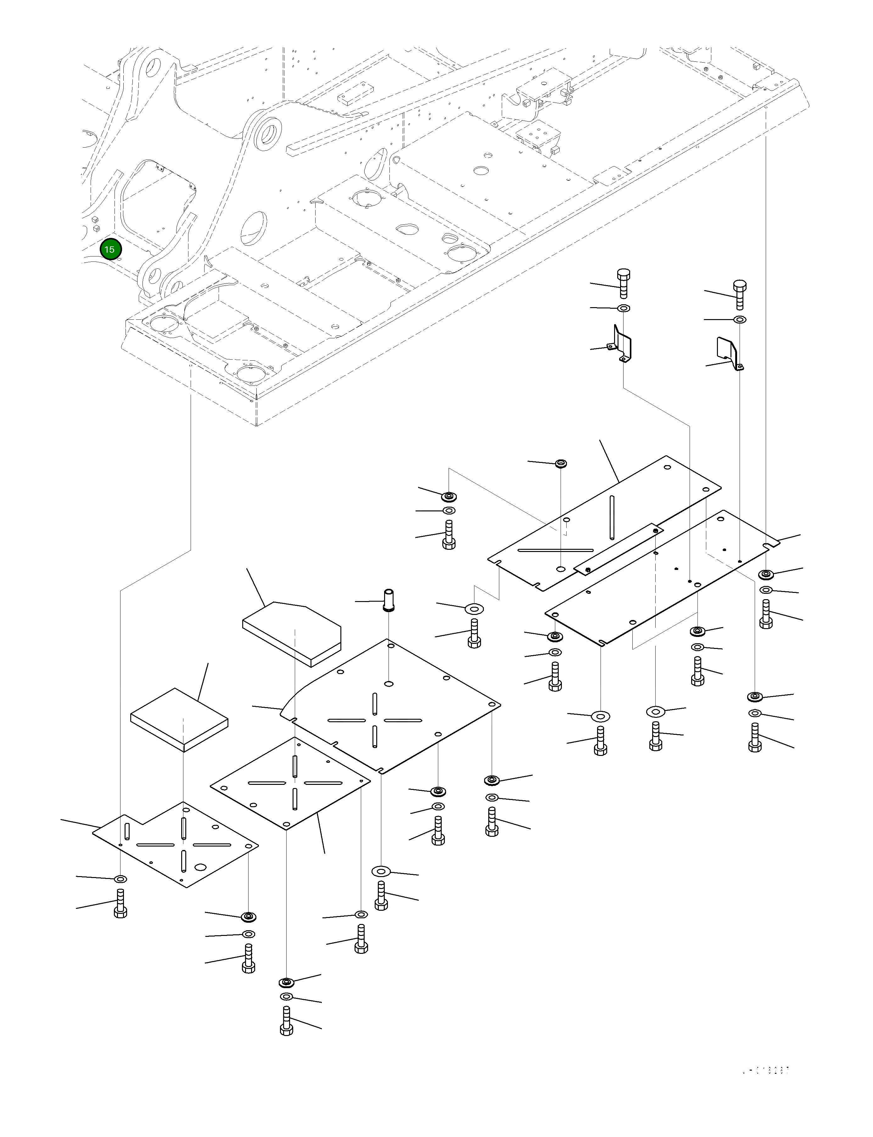 Крышка 2A7-54-12211 Komatsu