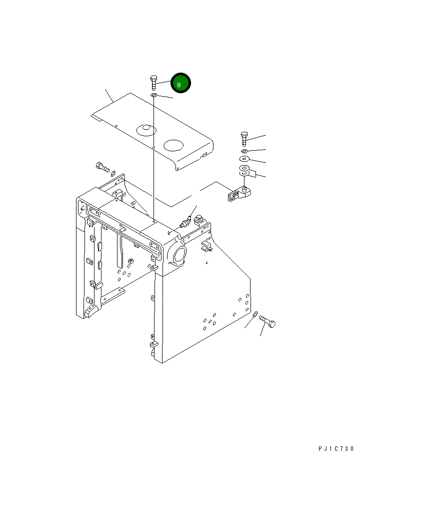 Болт 01010-51222 Komatsu
