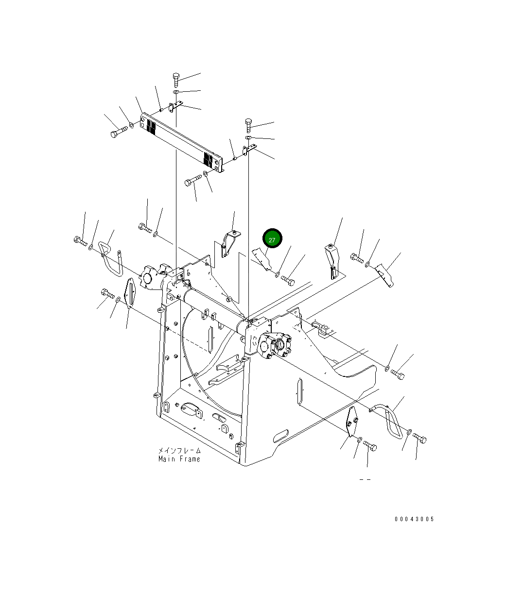 Крышка 17A-54-42471 Komatsu