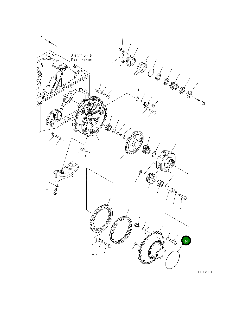 Кольцо уплотнительное (O-Ring) 17A-09-41150 Komatsu