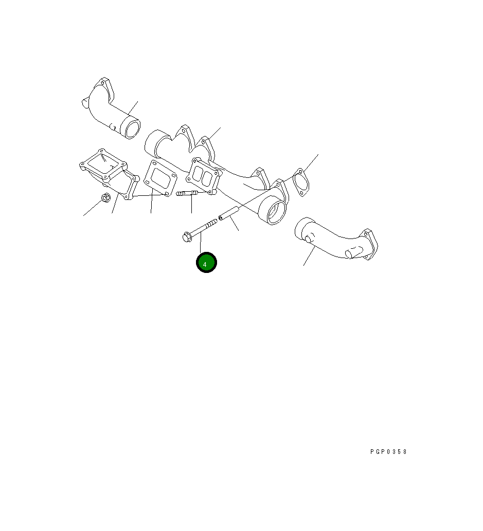 Болт CU3818121 Komatsu