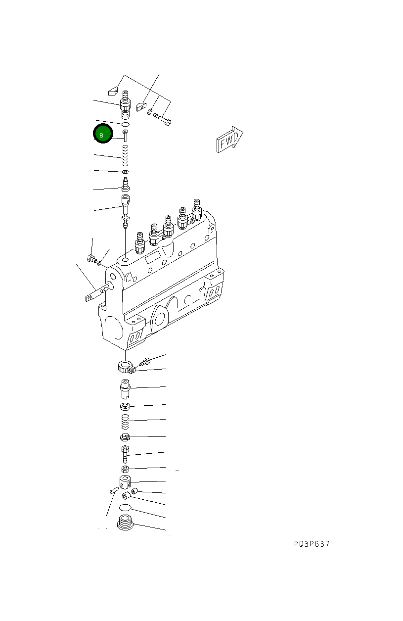 Кольцо уплотнительное (O-Ring) DK029632-5030 Komatsu
