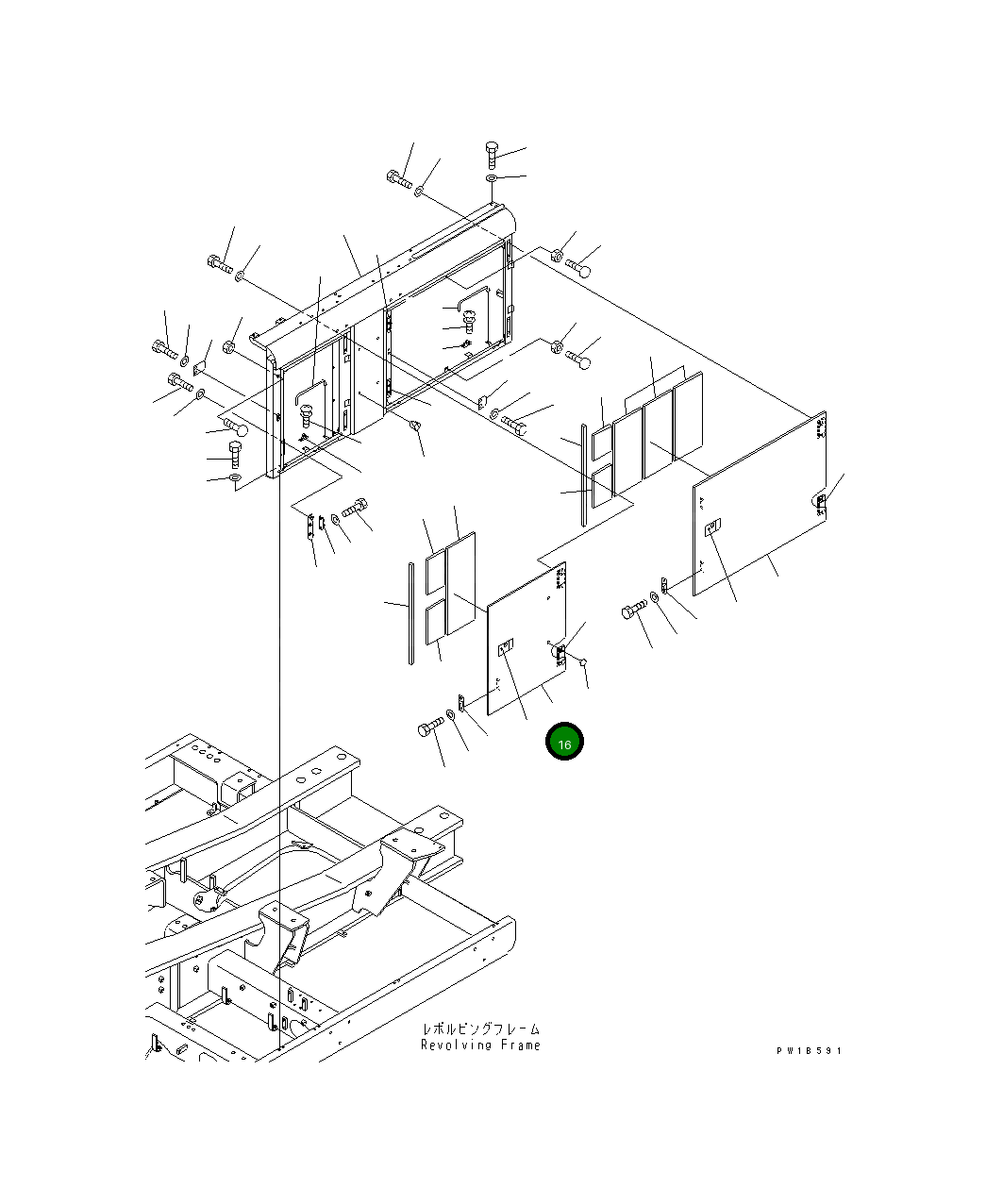 Крышка 209-54-77521  Komatsu