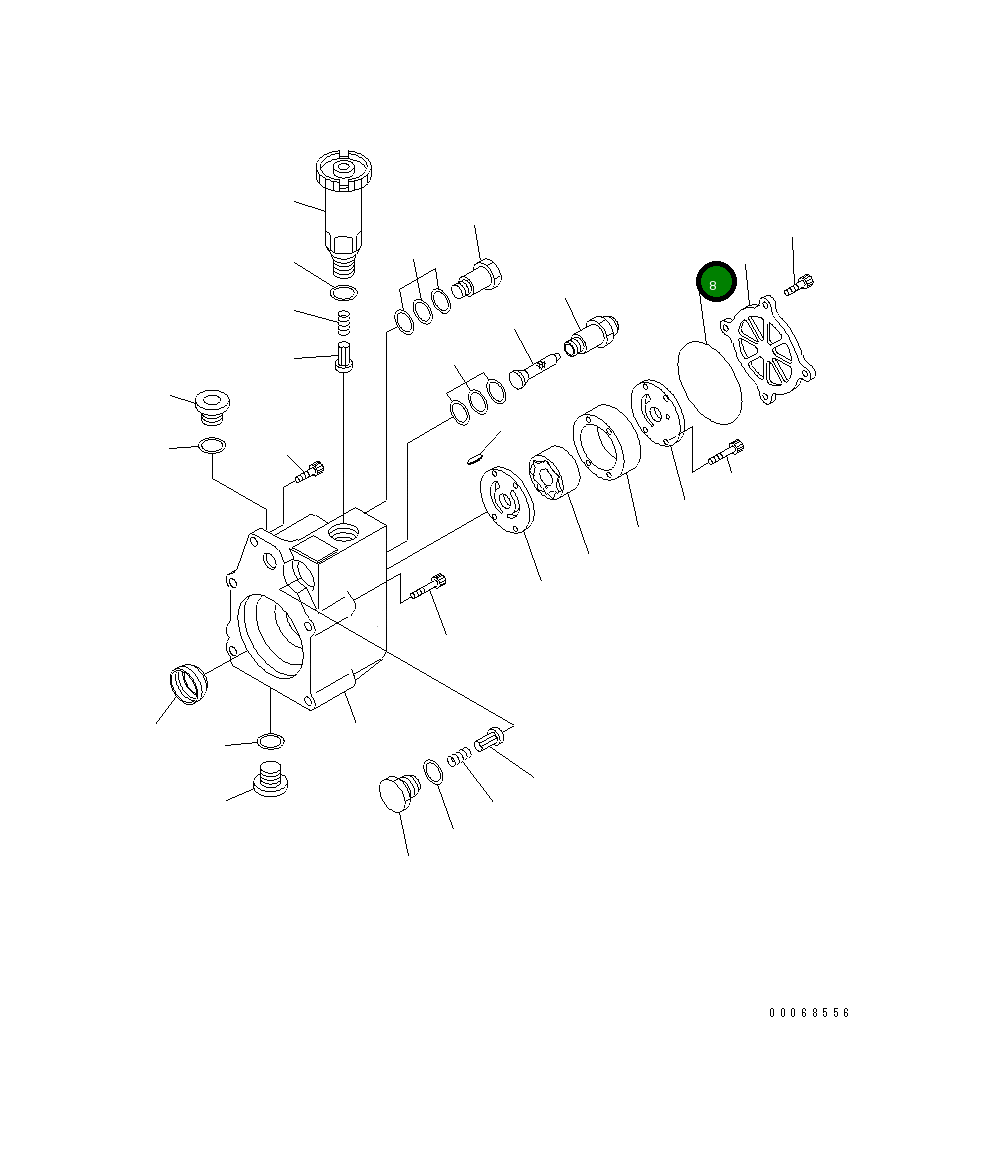 Кольцо уплотнительное (O-Ring) ND094086-0200  Komatsu