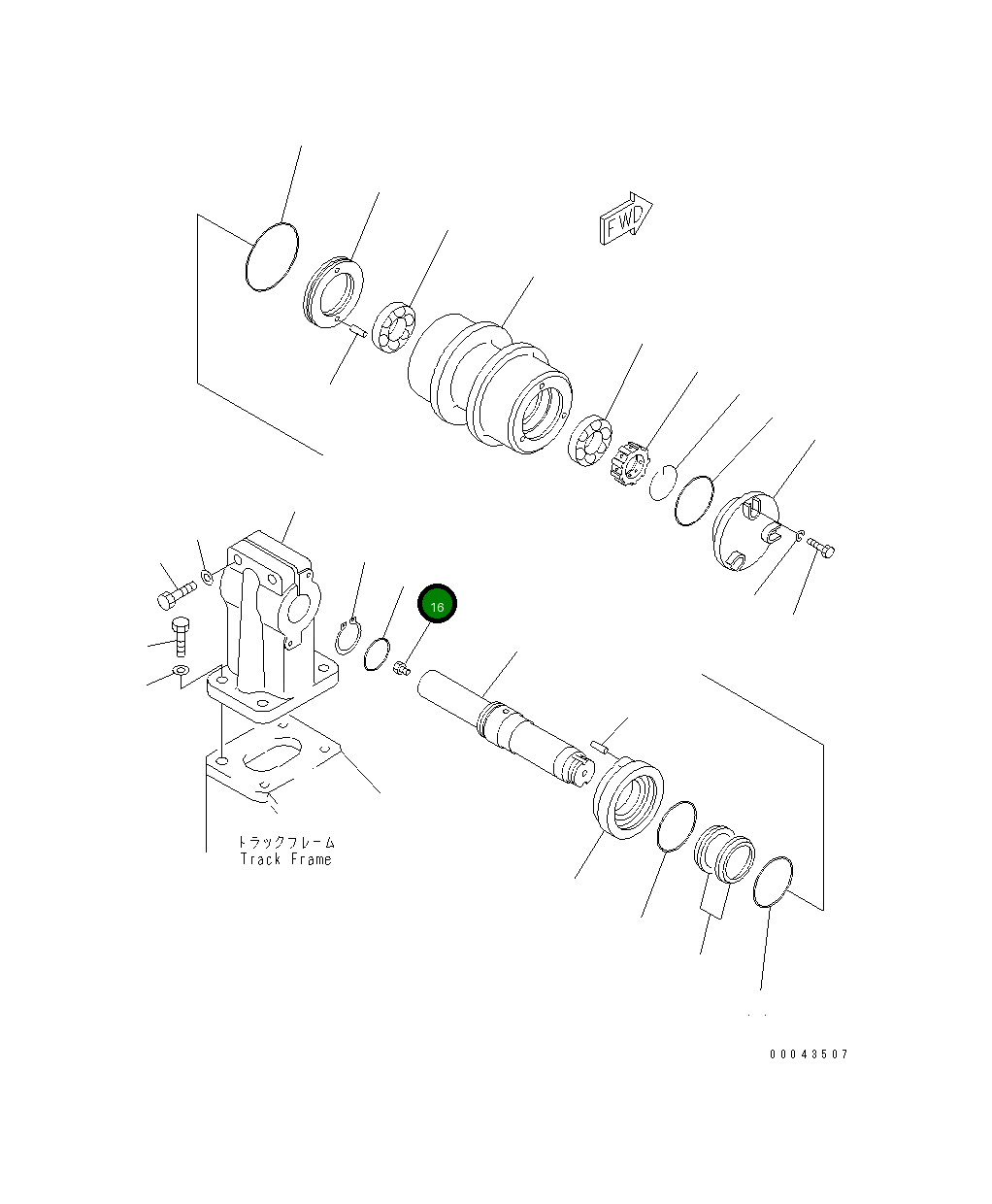 Кольцо уплотнительное (O-Ring) 07000-43062 Komatsu