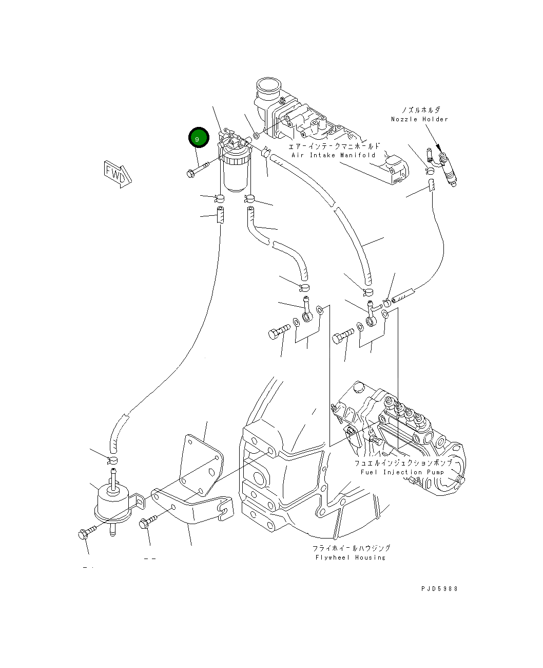 Болт YM26014-080752 Komatsu