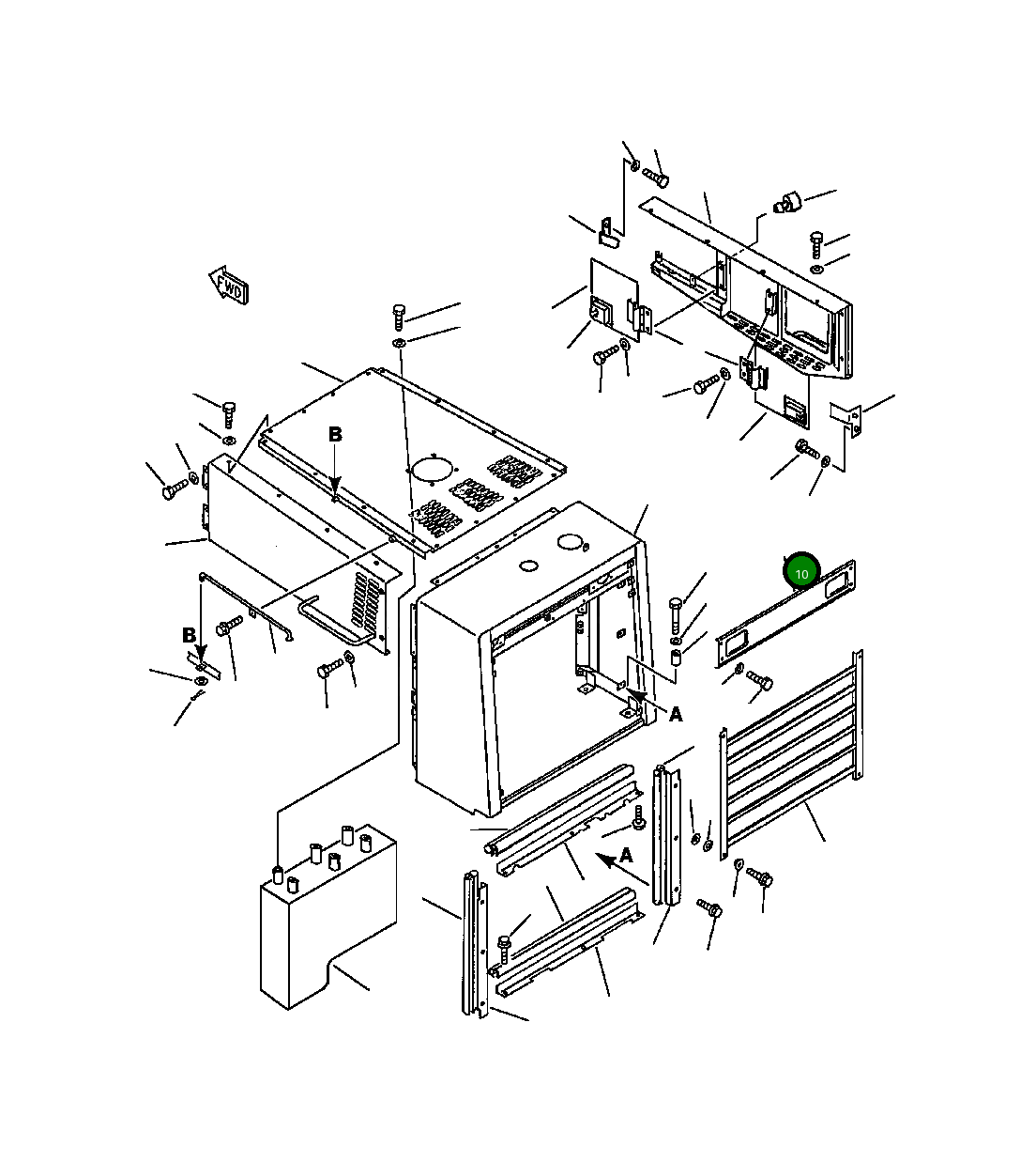 Крышка 425-54-11222 Komatsu