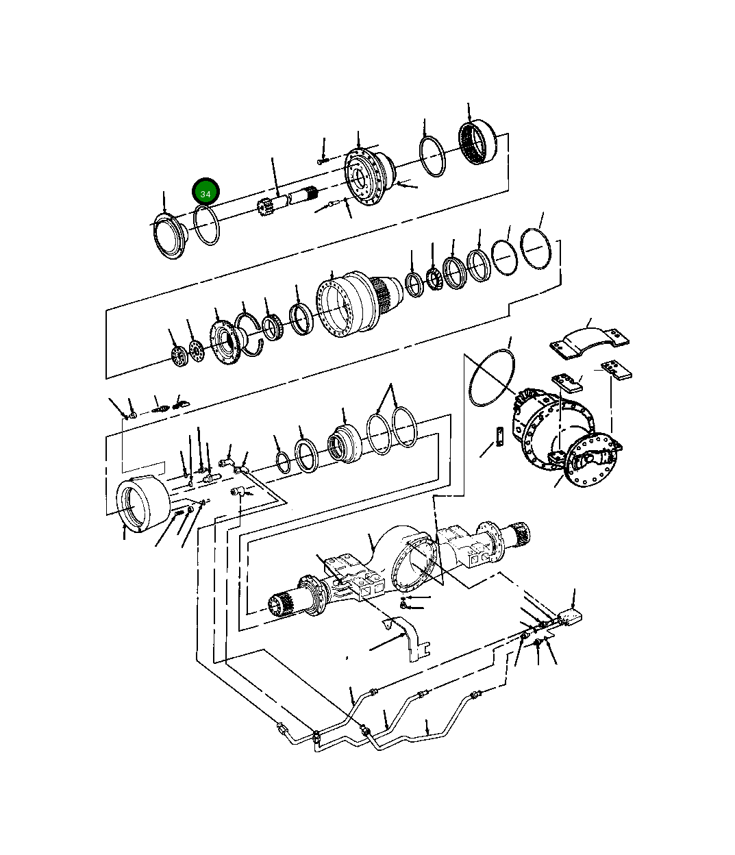 Кольцо уплотнительное (O-Ring) 1249 320 H1 Komatsu