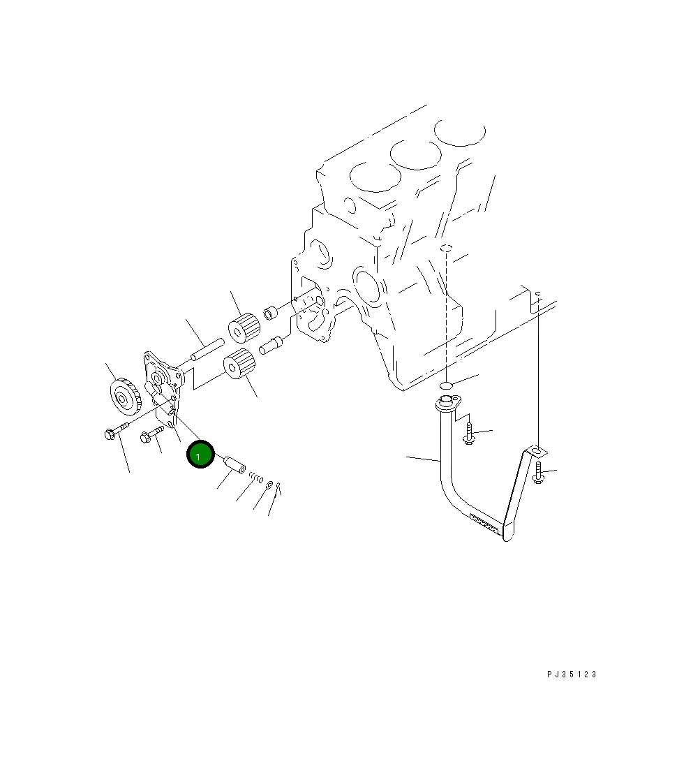 Крышка 6209-51-1211 Komatsu