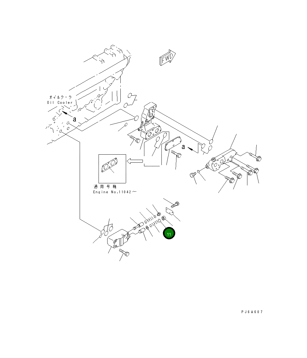 Кольцо уплотнительное (O-Ring) 07000-63022 Komatsu