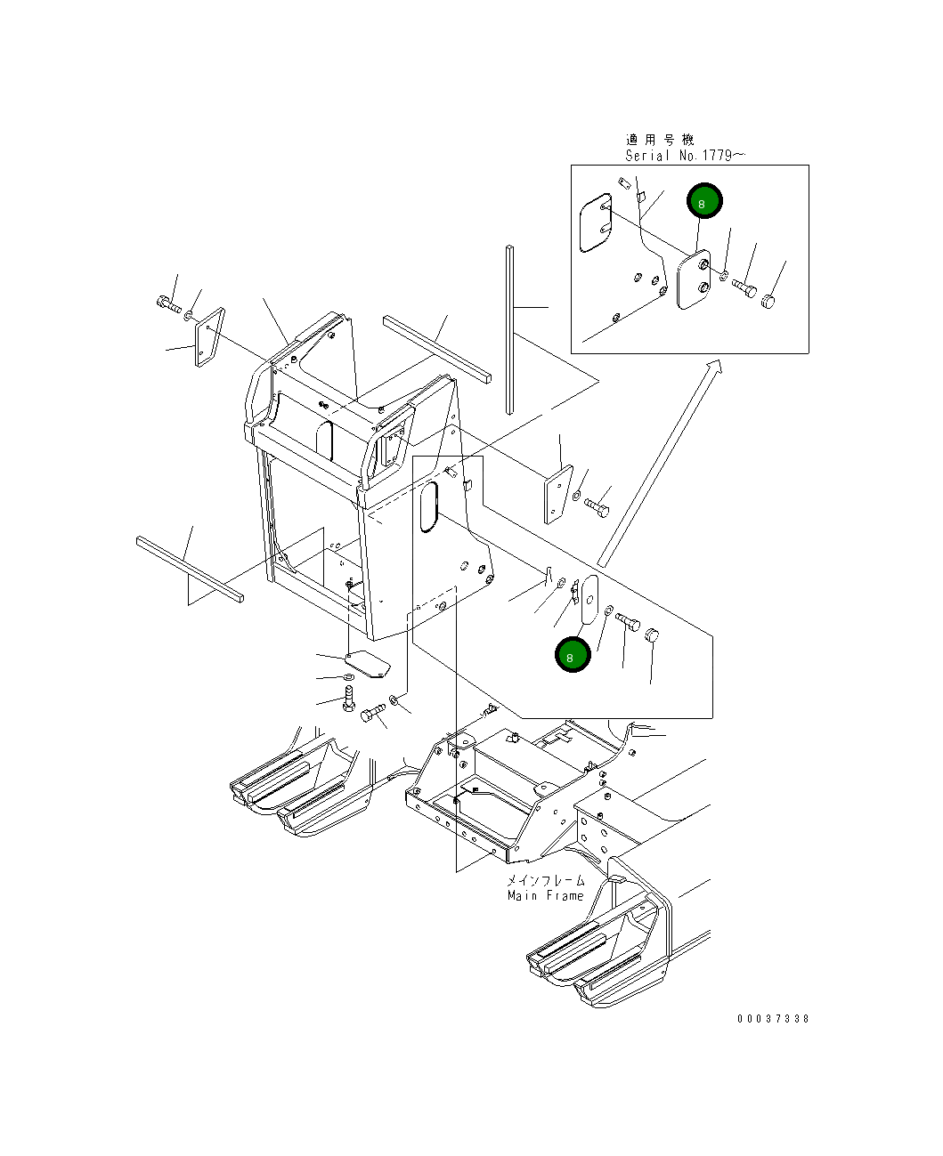 Крышка 11Y-54-11630 Komatsu