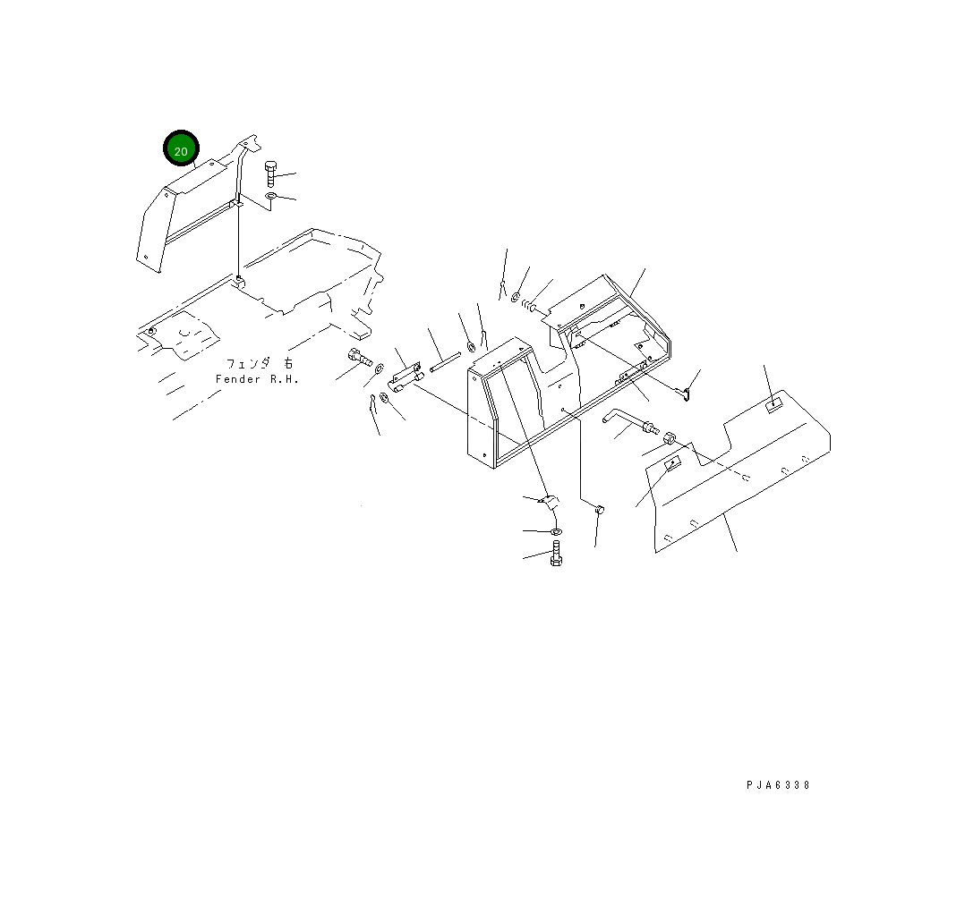 Крышка 14X-54-14123 Komatsu