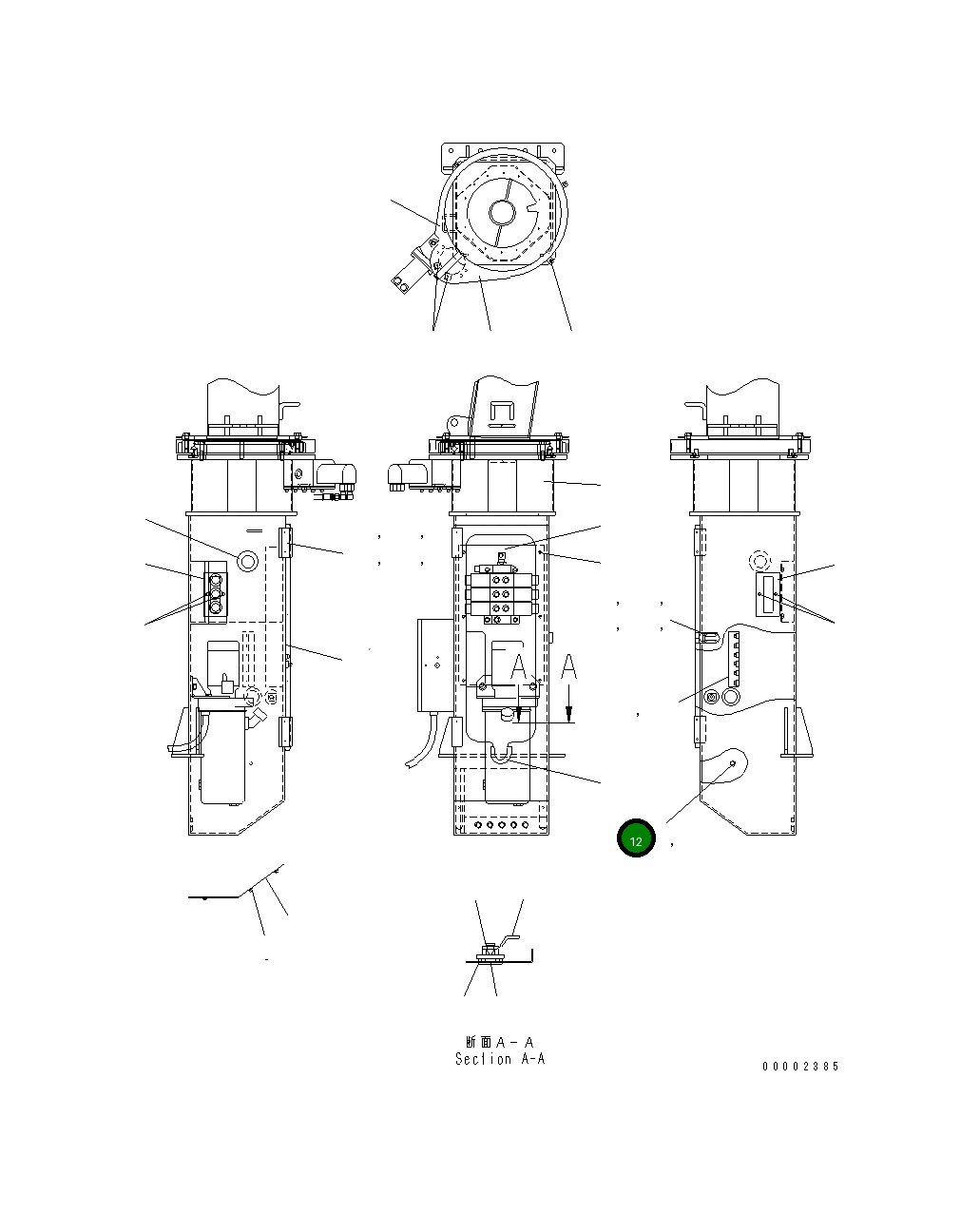 Болт MH21832M08012 Komatsu