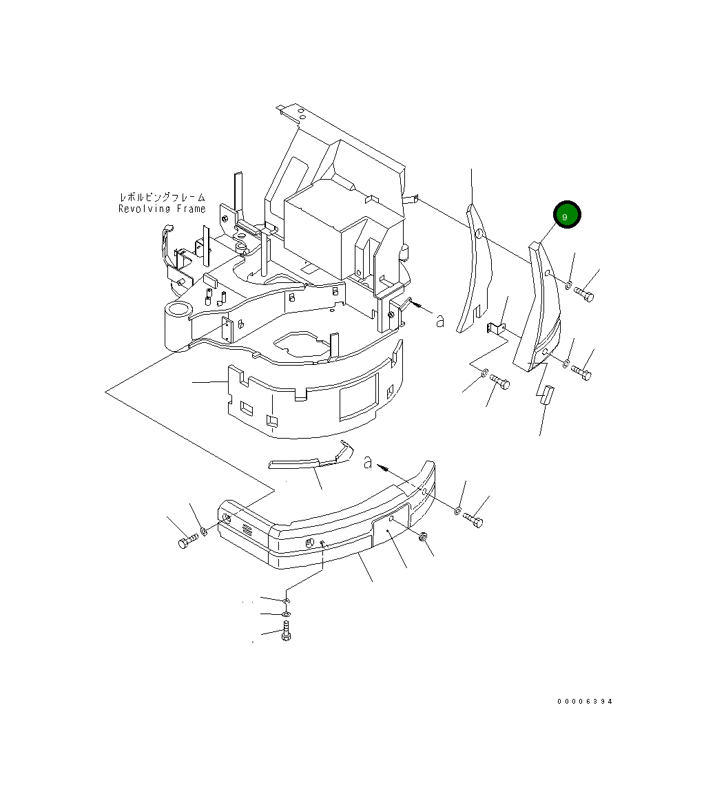 Крышка 22L-54-18910 Komatsu