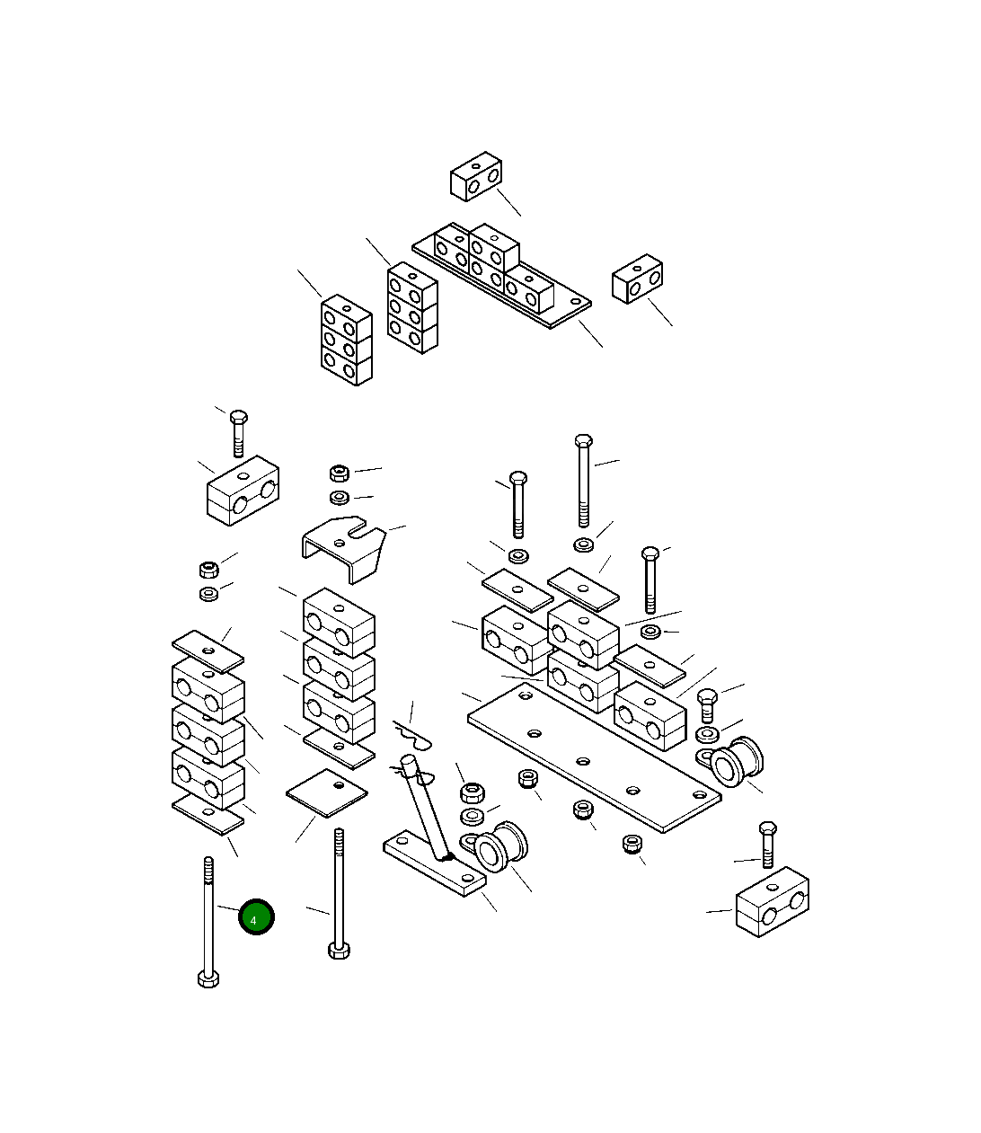 Болт 801-01-4810  Komatsu