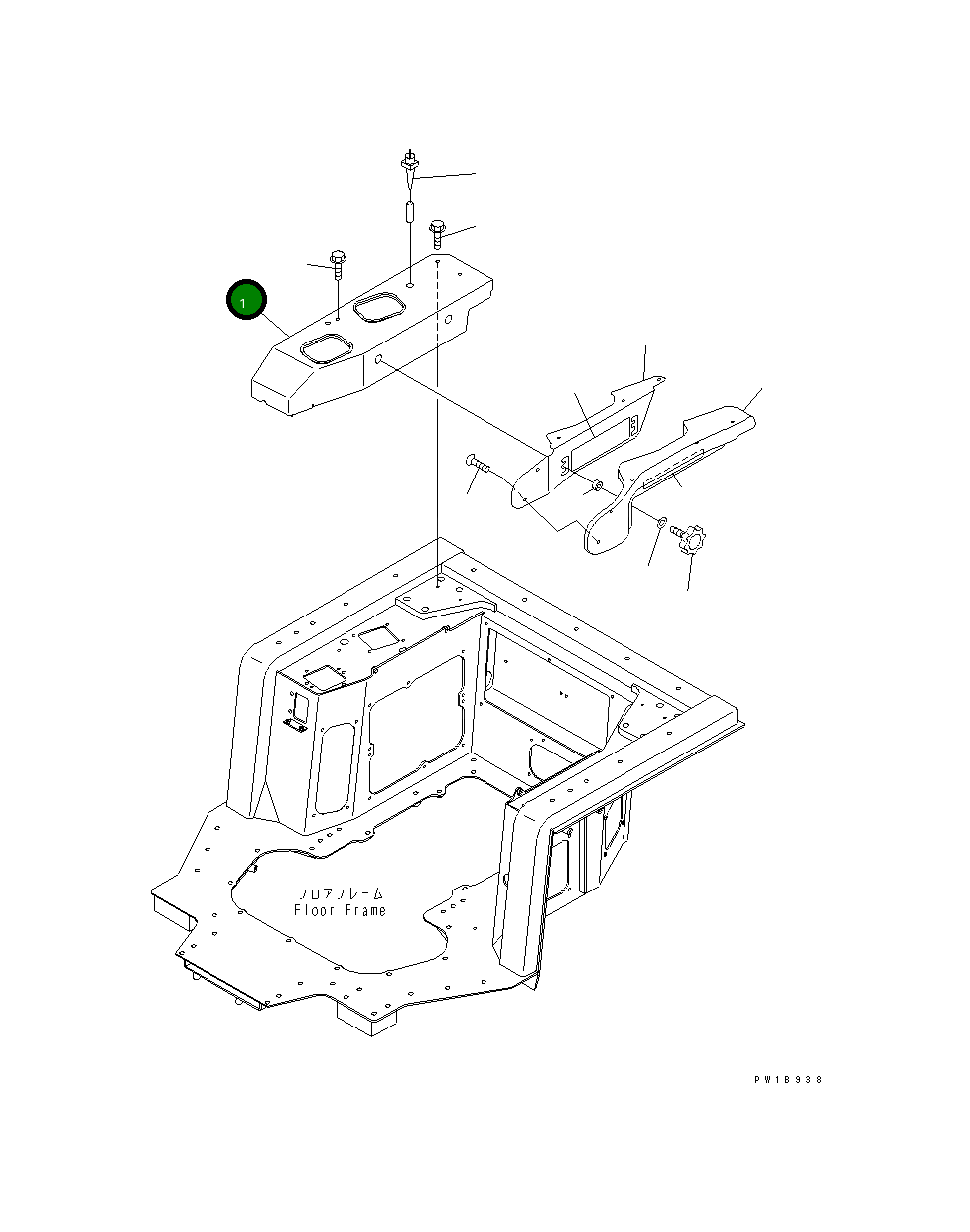 Крышка 17M-54-44450  Komatsu