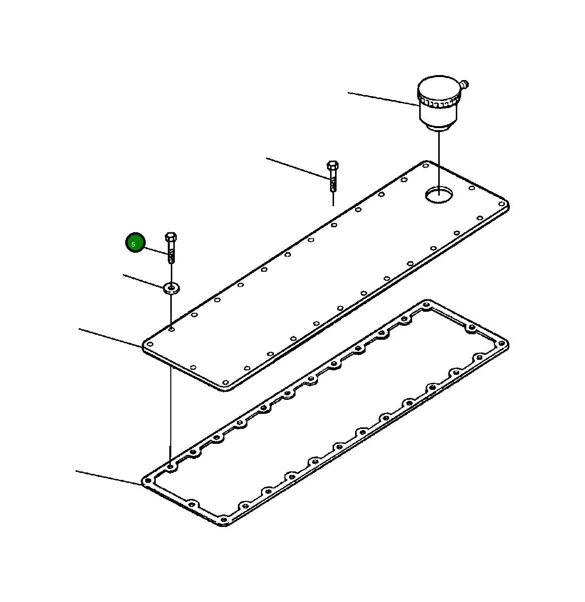 Болт 1246 504 H1 Komatsu