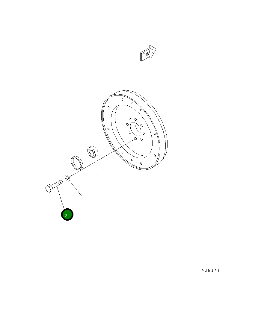 Болт 6732-31-4140  Komatsu