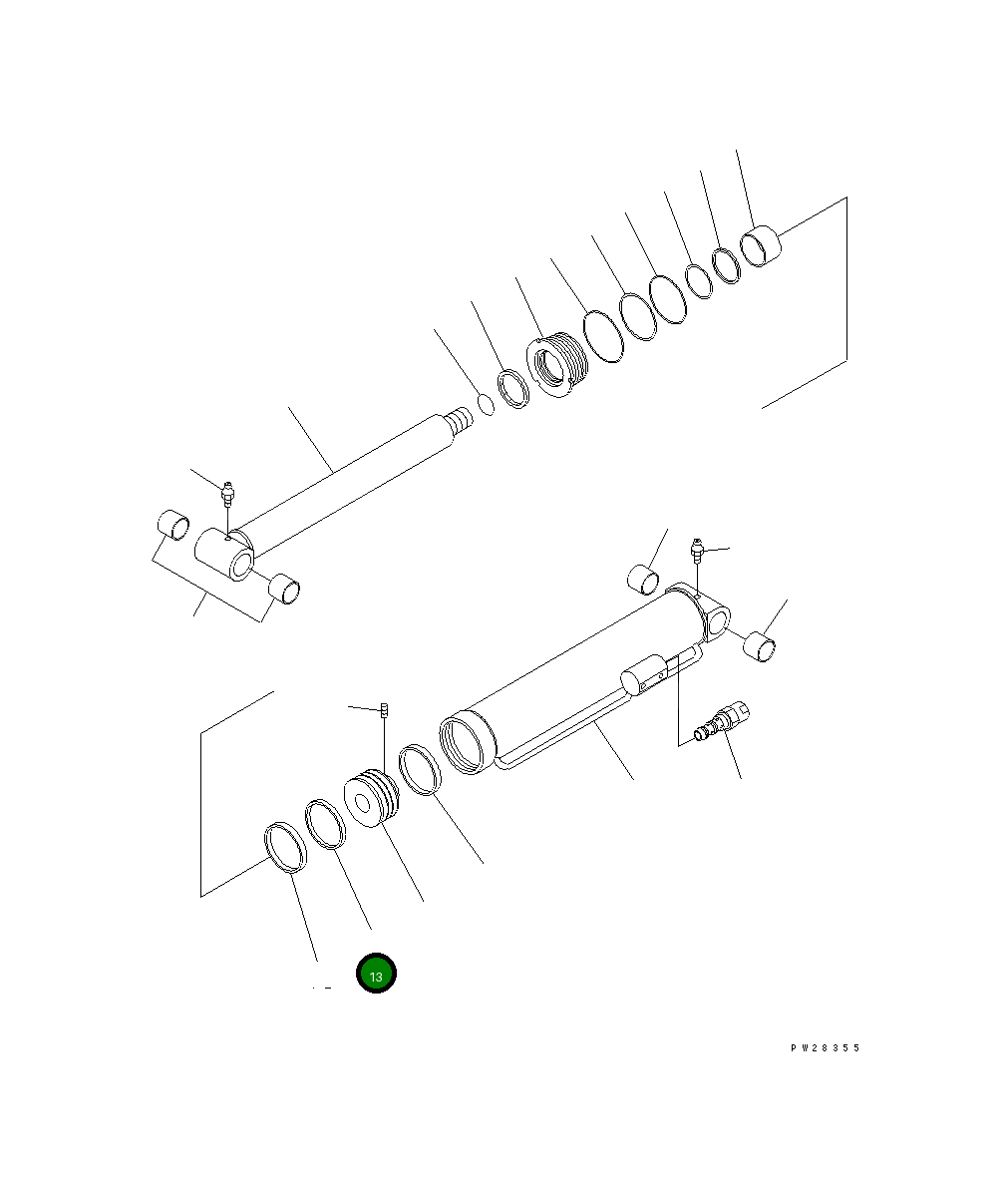 Кольцо MH355S62313000  Komatsu