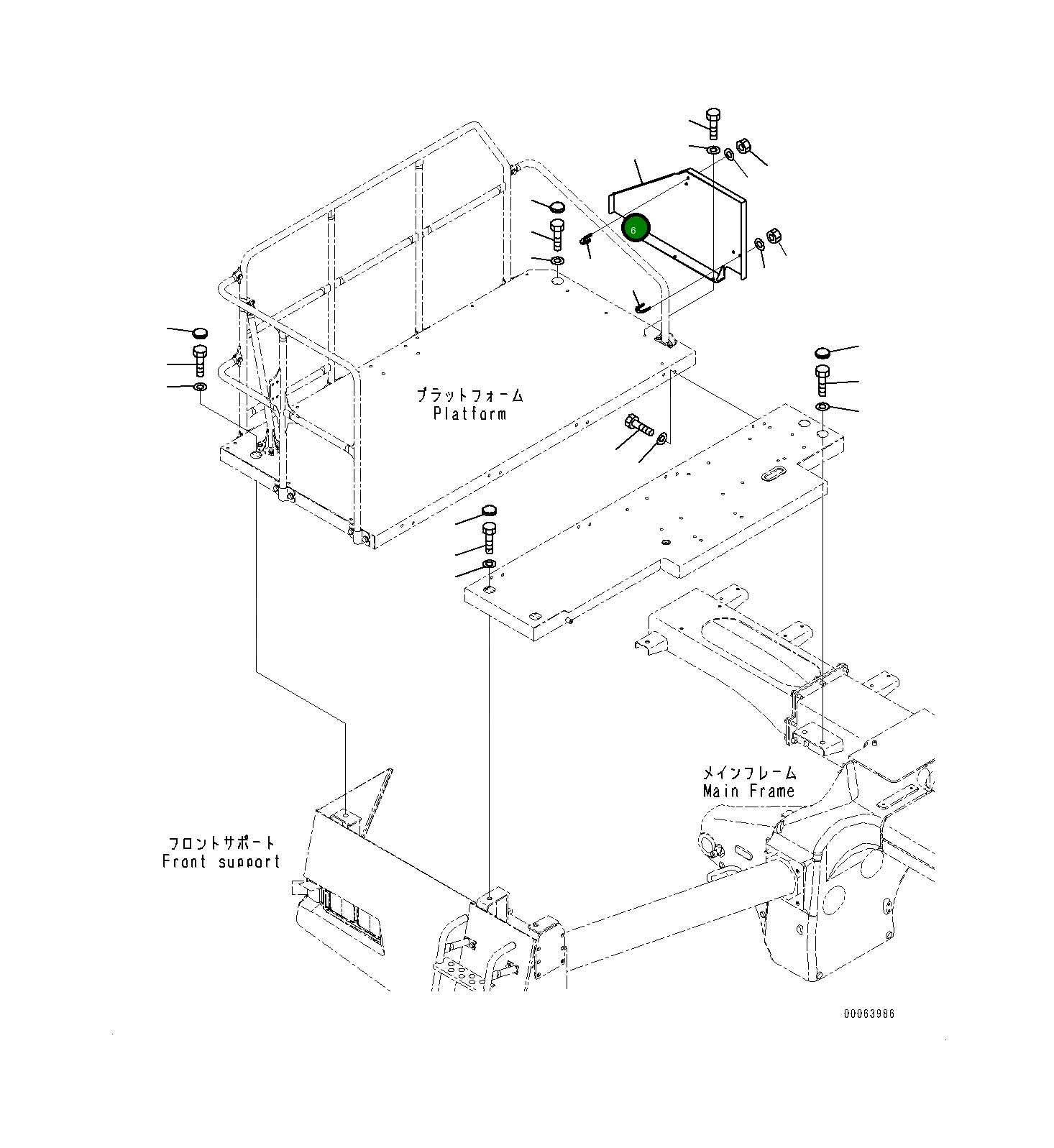 Крышка 561-54-86541 Komatsu