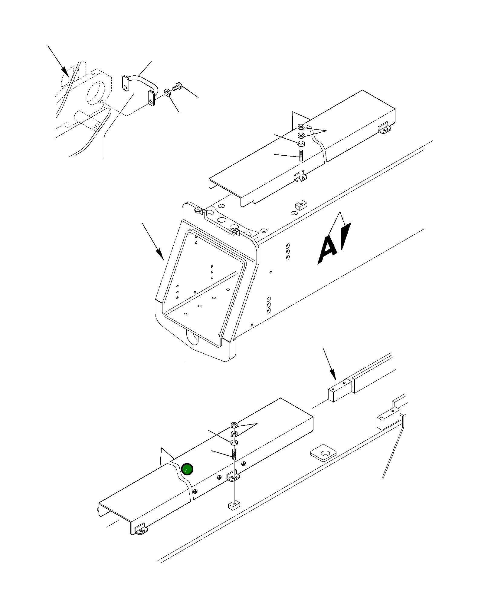 Крышка 395-70-13504  Komatsu