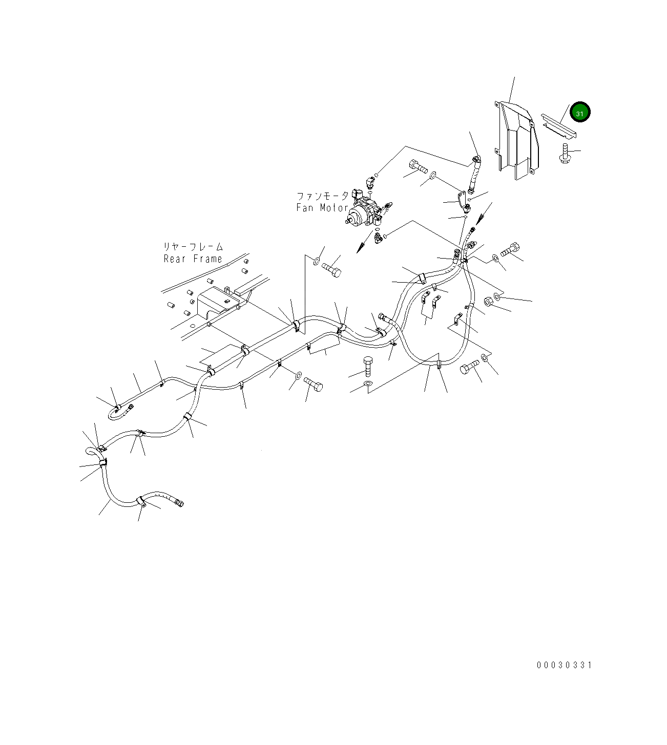 Крышка 421-03-31521 Komatsu