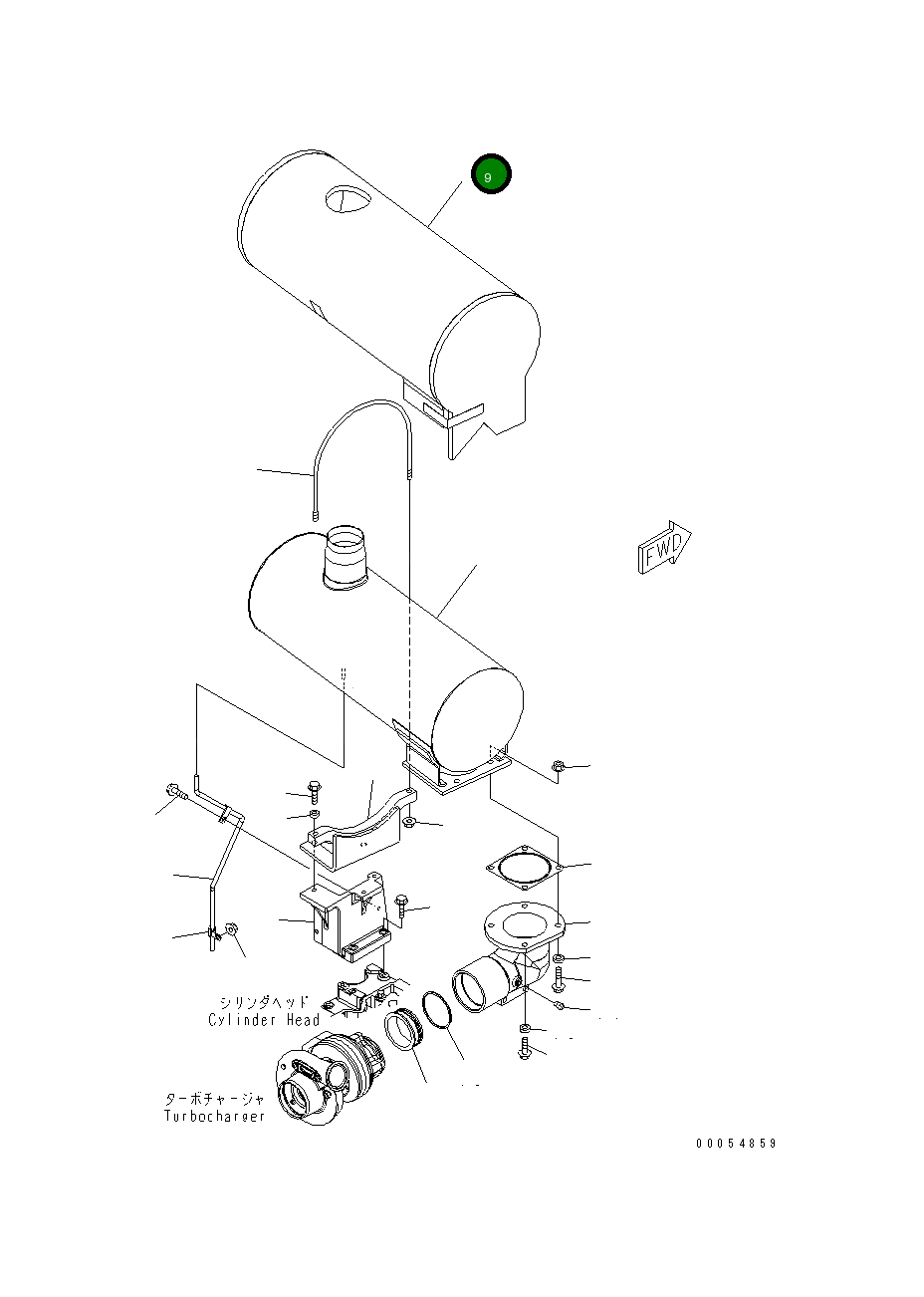 Крышка 6745-11-5470 Komatsu