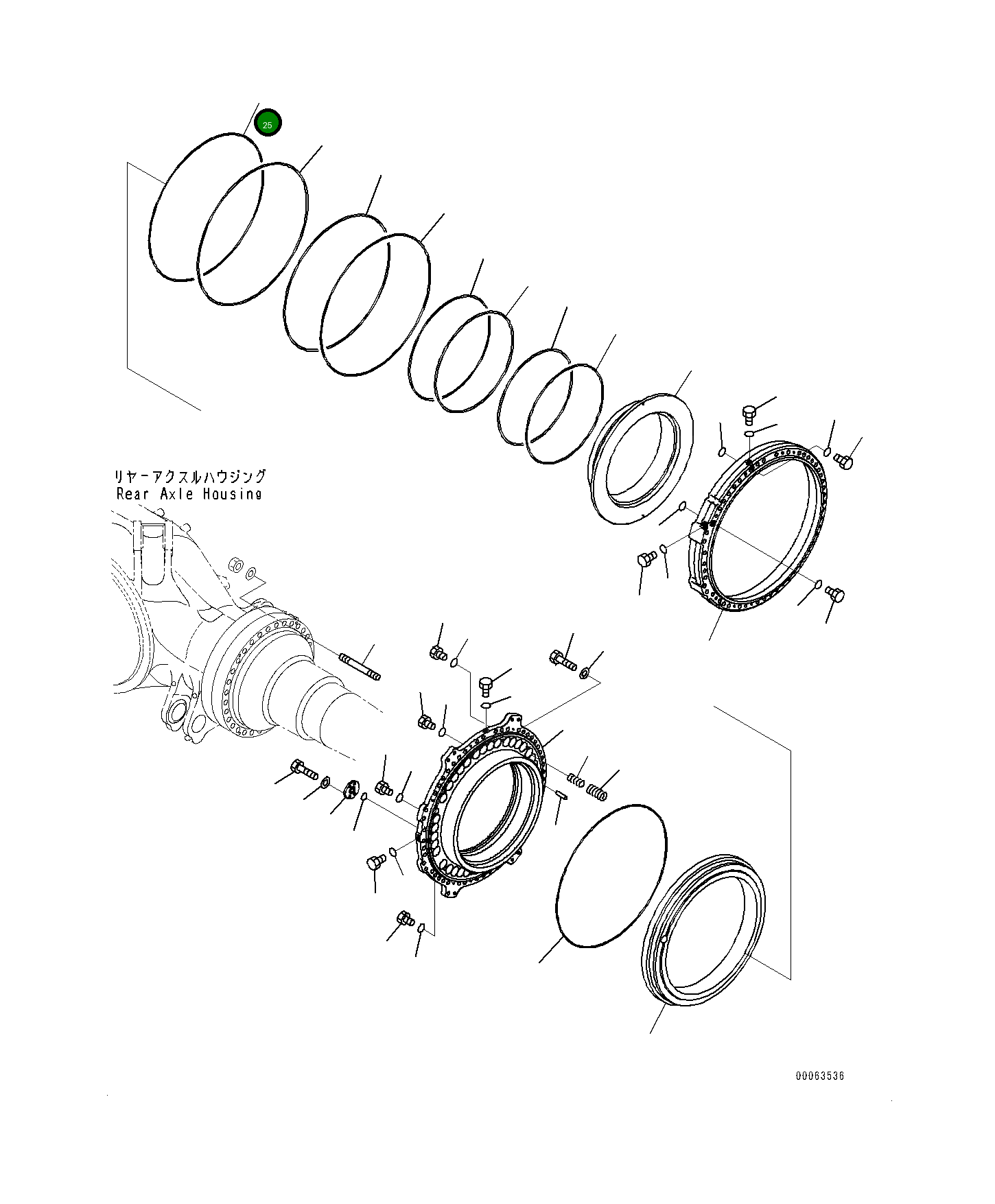 Кольцо 561-34-71590 Komatsu