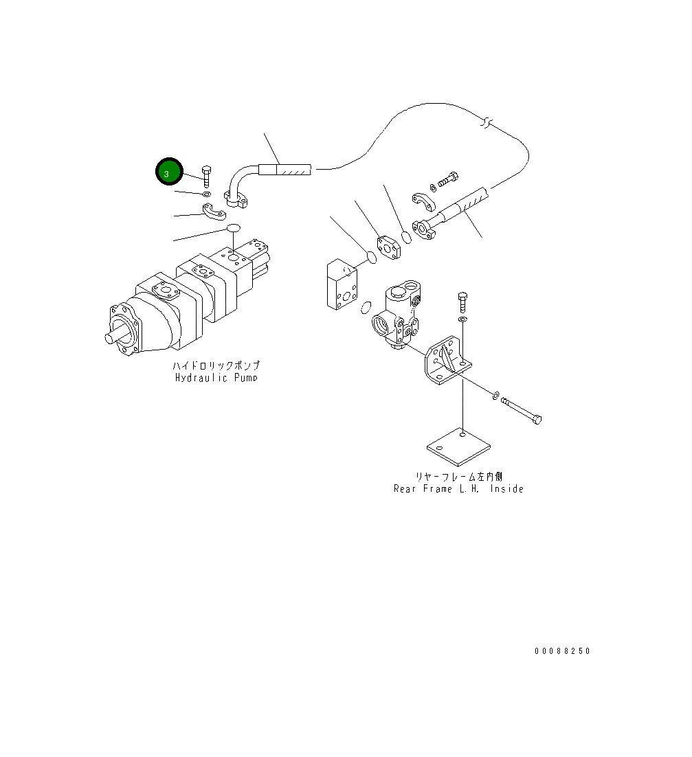 Болт 07372-31040  Komatsu