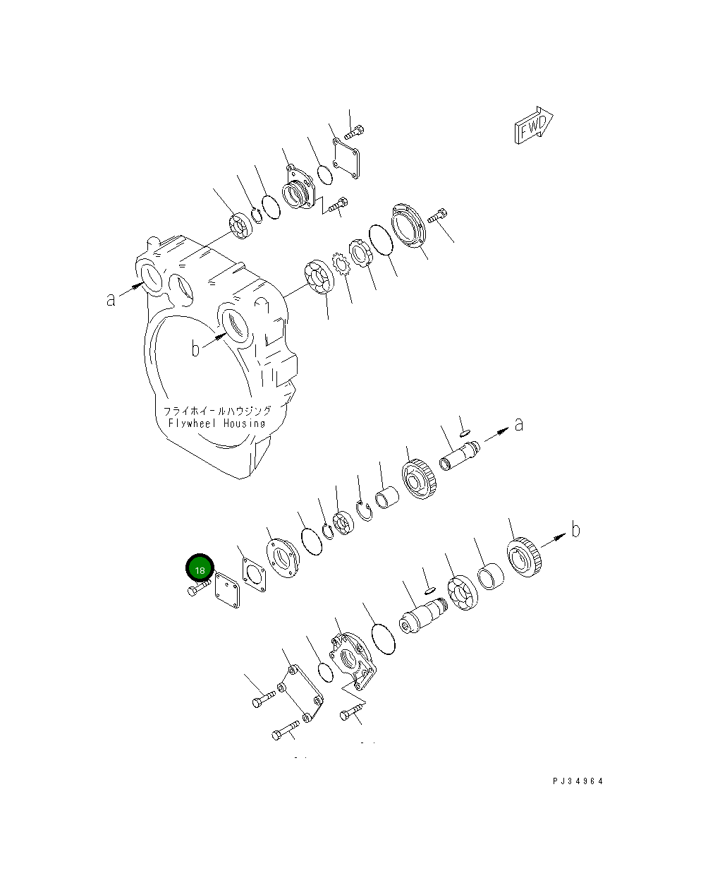 Крышка 6150-21-4670 Komatsu
