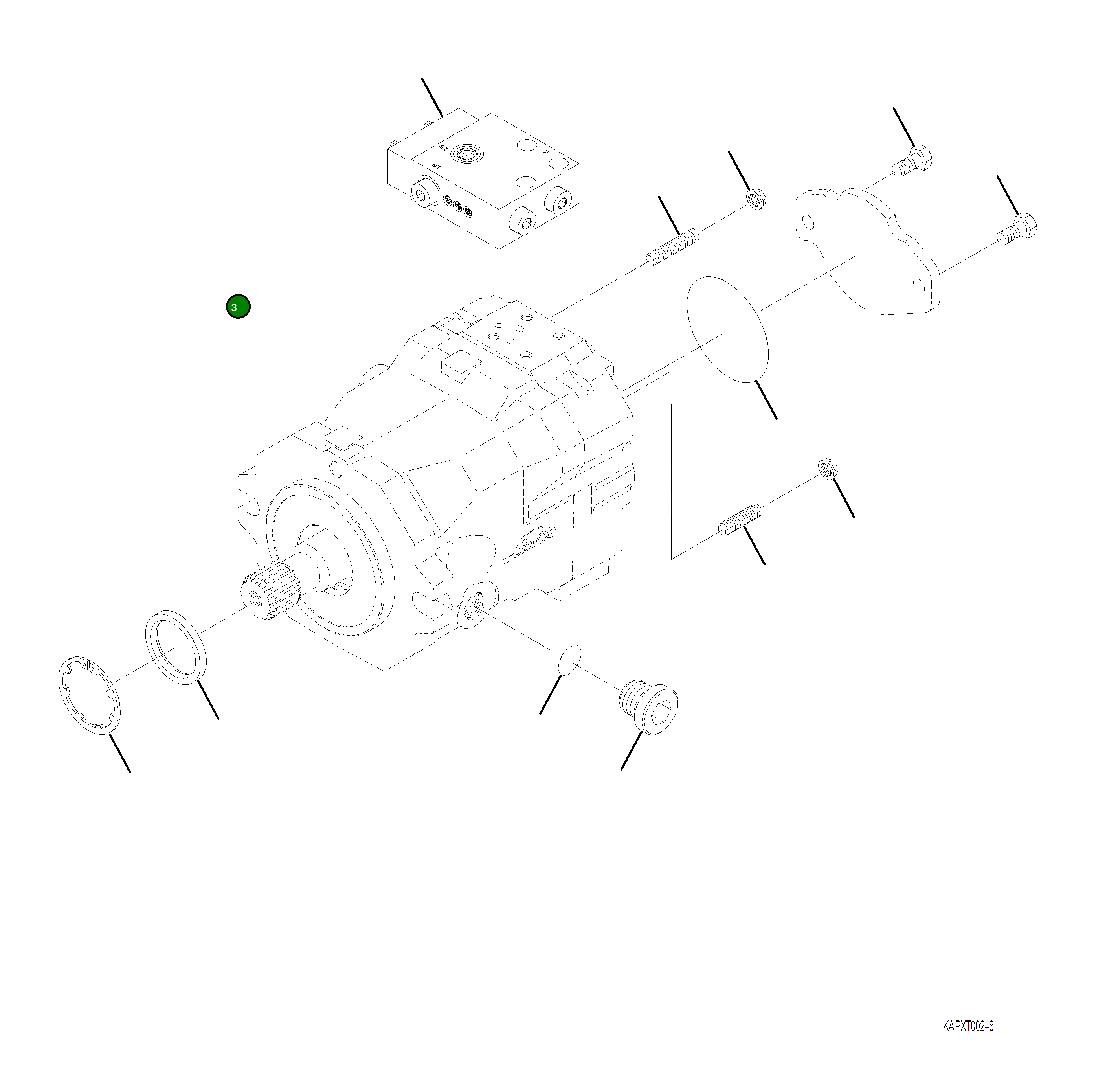 Кольцо уплотнительное (O-Ring) 4A1-60-22540 Komatsu