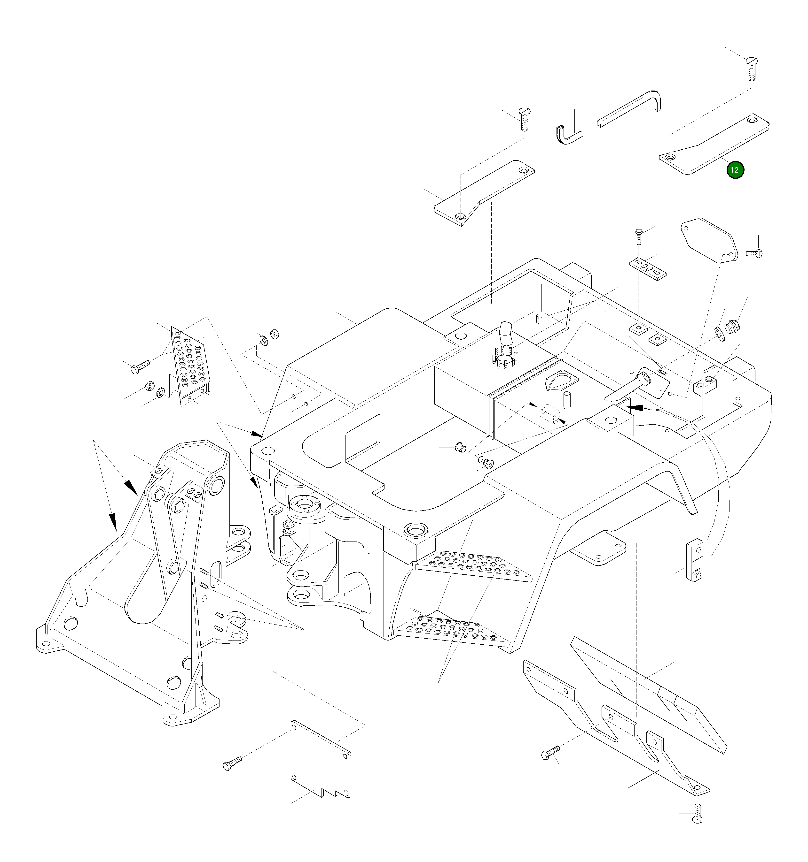 Крышка 42U-46-12H60 Komatsu