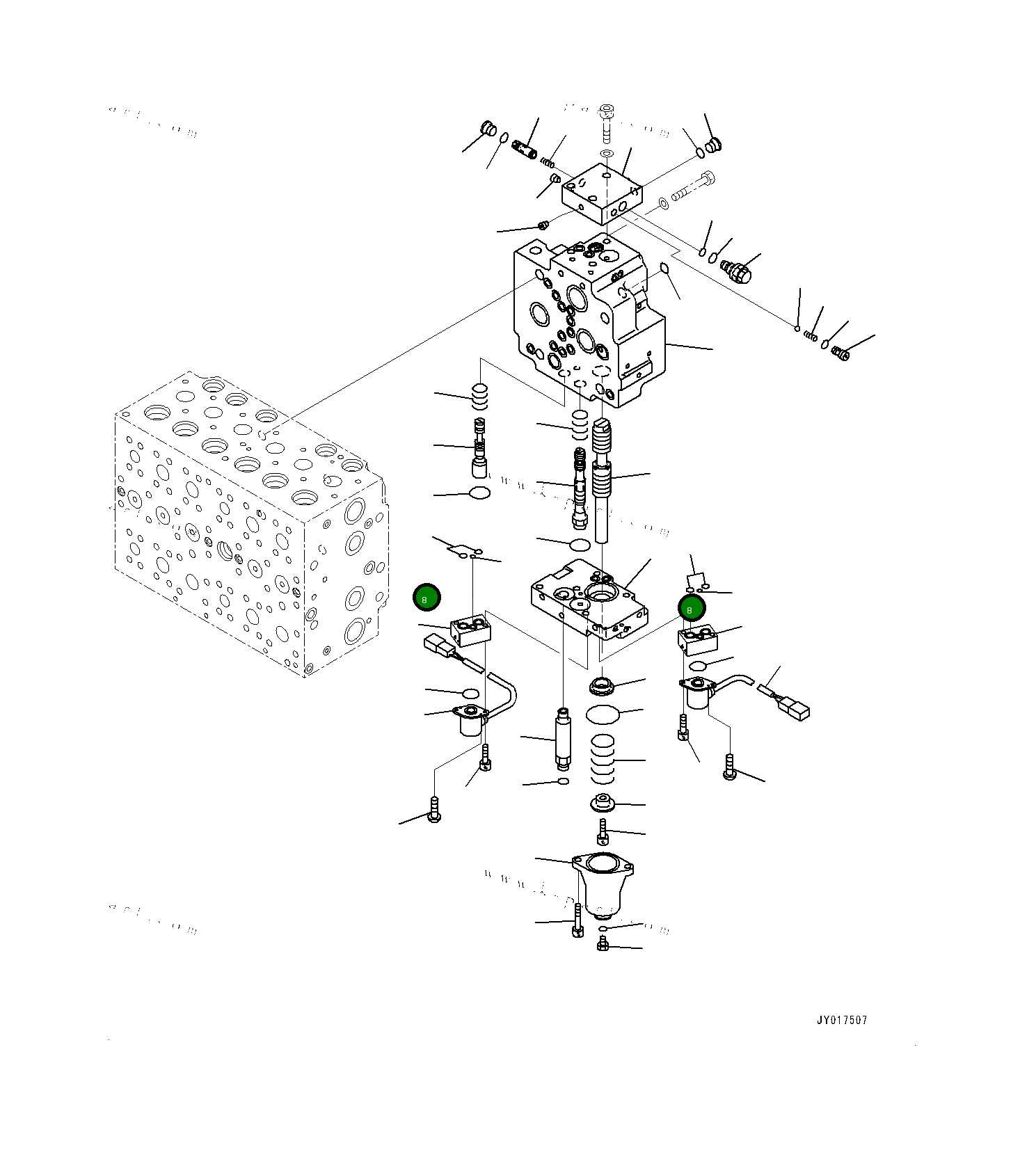 Кольцо уплотнительное (O-Ring) 7021655610 Komatsu