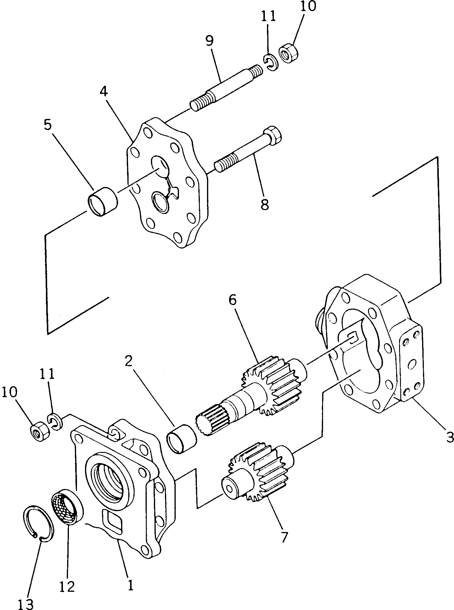 Болт 07438-71070  Komatsu