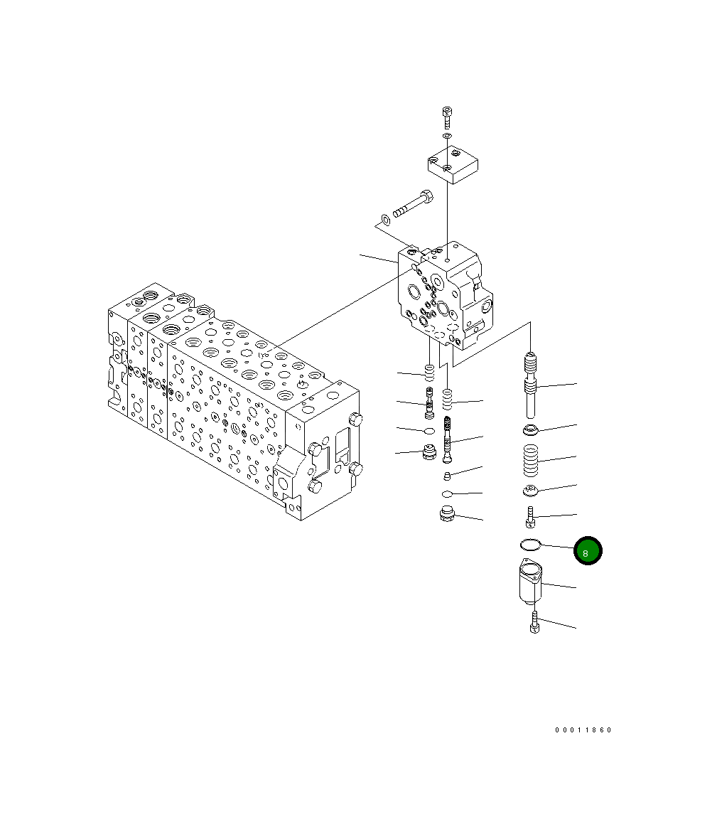 Кольцо уплотнительное (O-Ring) 07430-71380 Komatsu