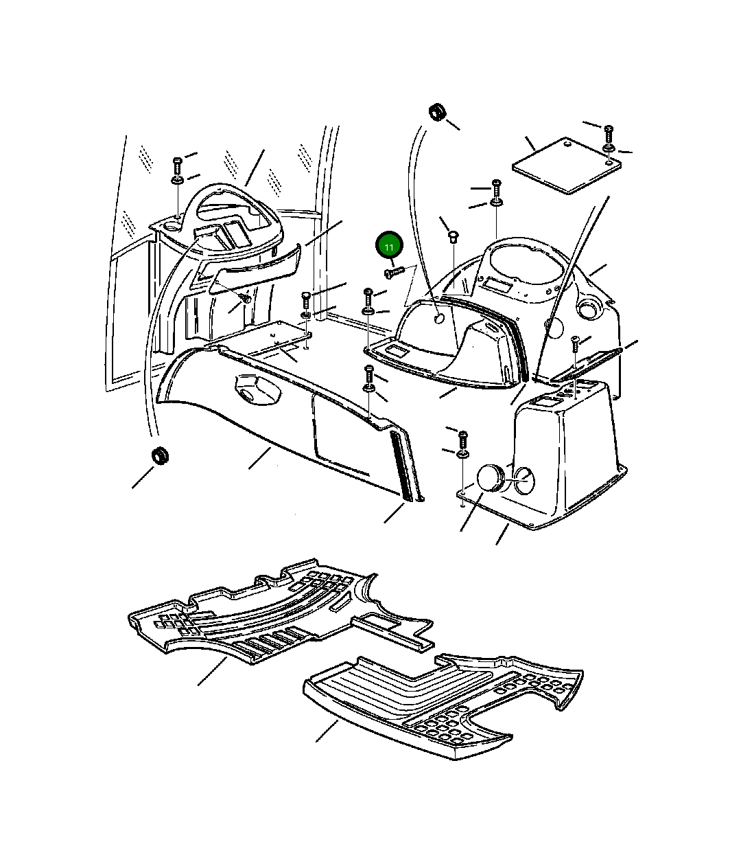 Болт 801250231 Komatsu