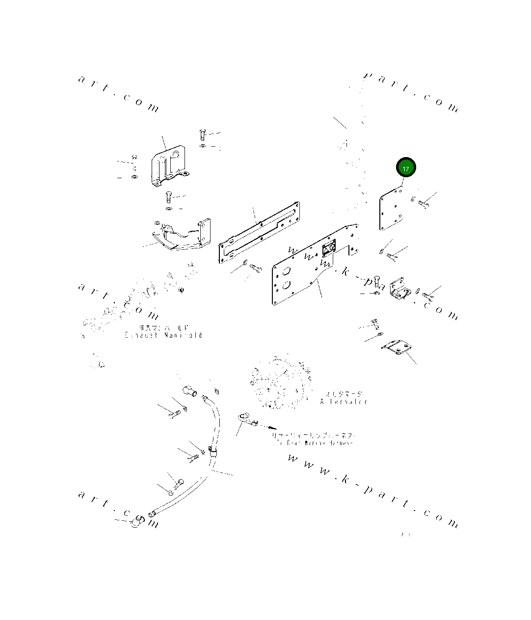 Крышка 419-01-62461  Komatsu