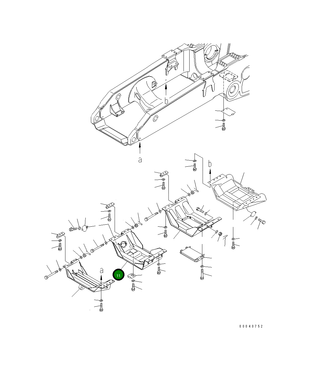 Крышка 198-54-78230 Komatsu