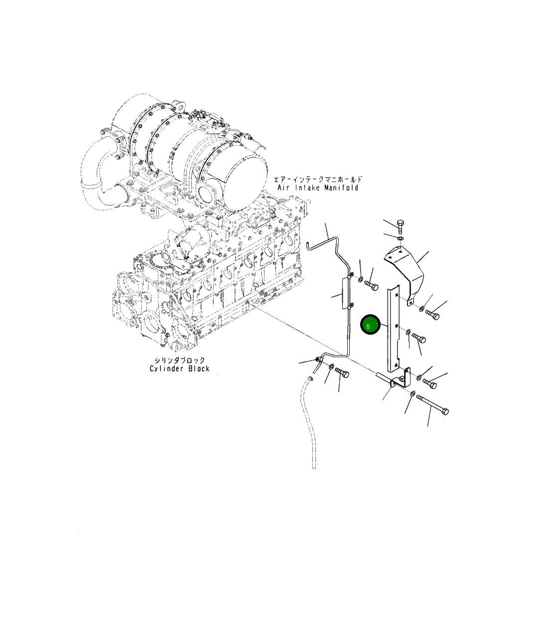 Крышка 6252-11-5760 Komatsu