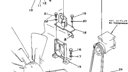 Кронштейн 6711-61-2410 Komatsu