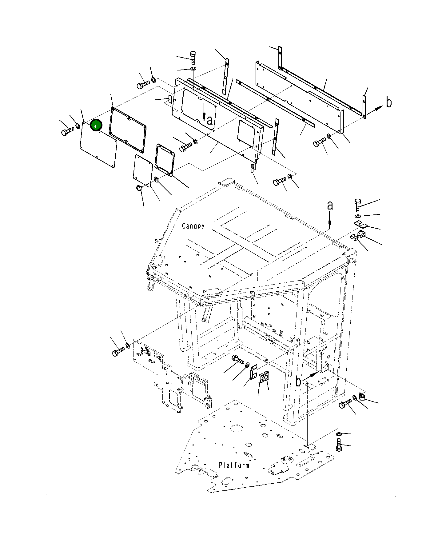 Крышка 23H-957-1871 Komatsu