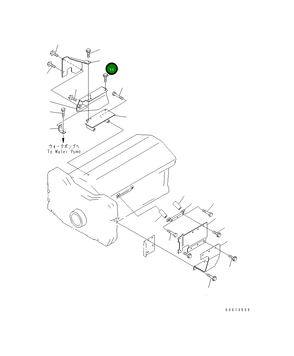 Крышка 6215-71-2870 Komatsu