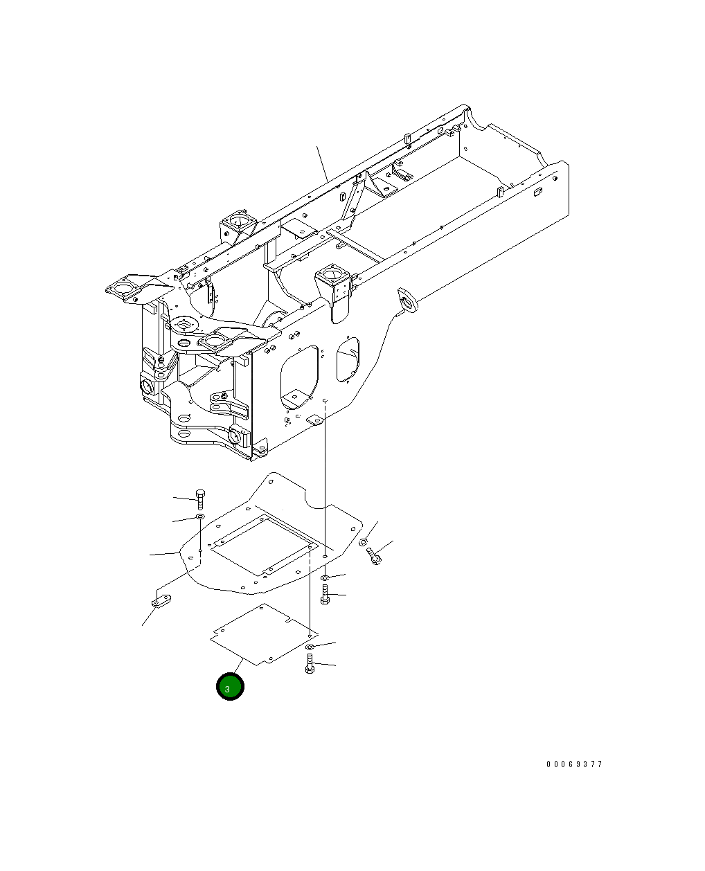 Крышка 418-46-A1320 Komatsu