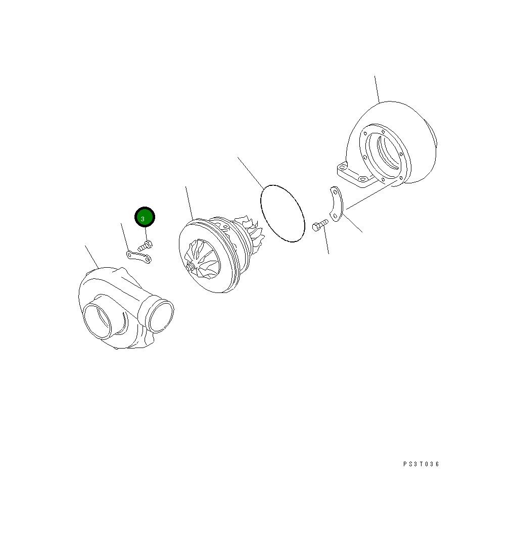 Болт SP312345 Komatsu