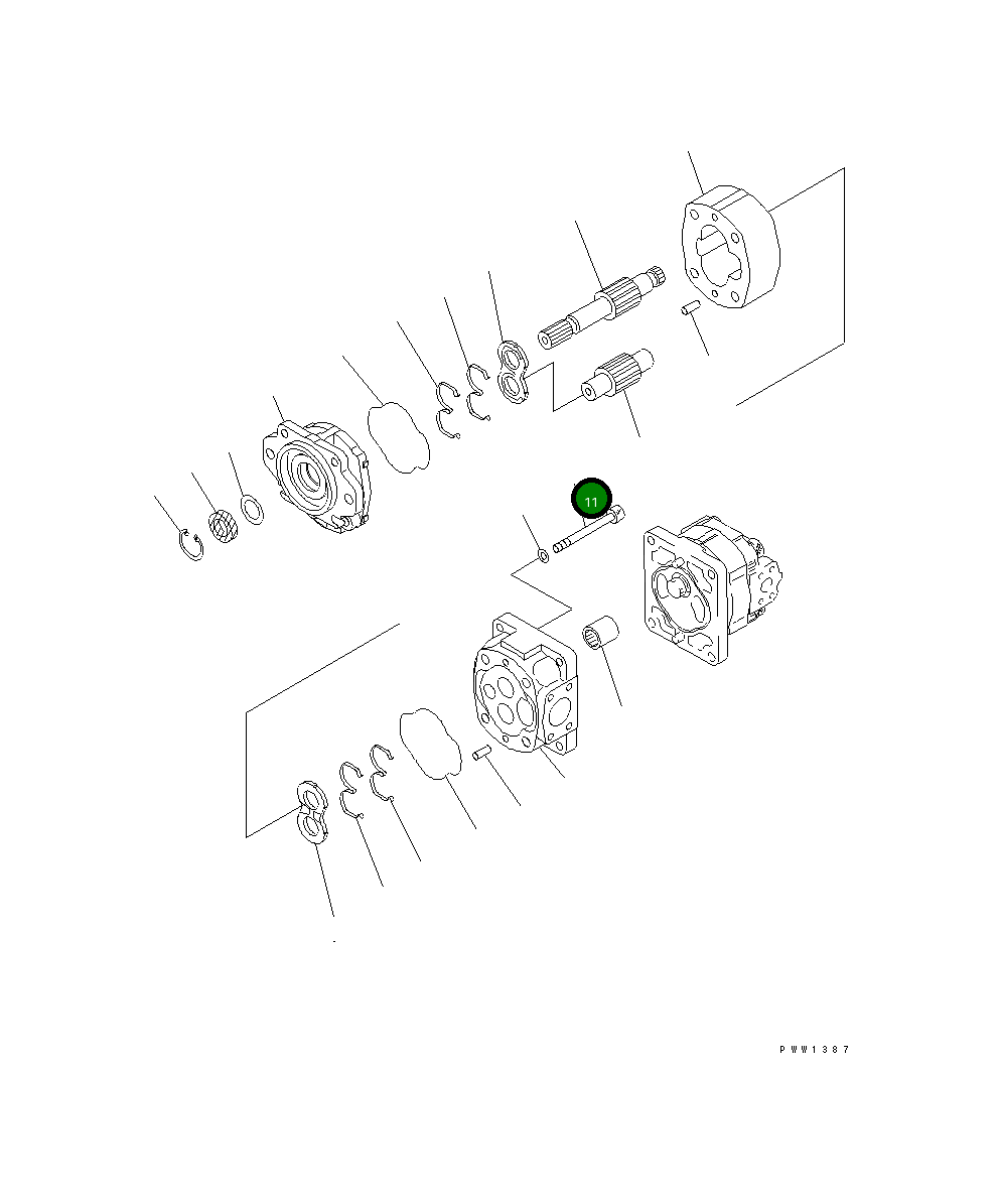 Болт 705-17-03790 Komatsu