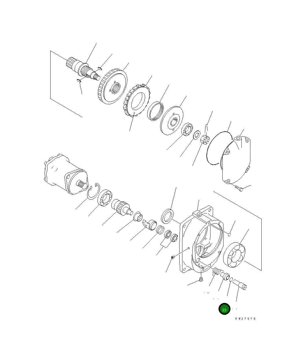 Кольцо уплотнительное (O-Ring) UN731174016 Komatsu