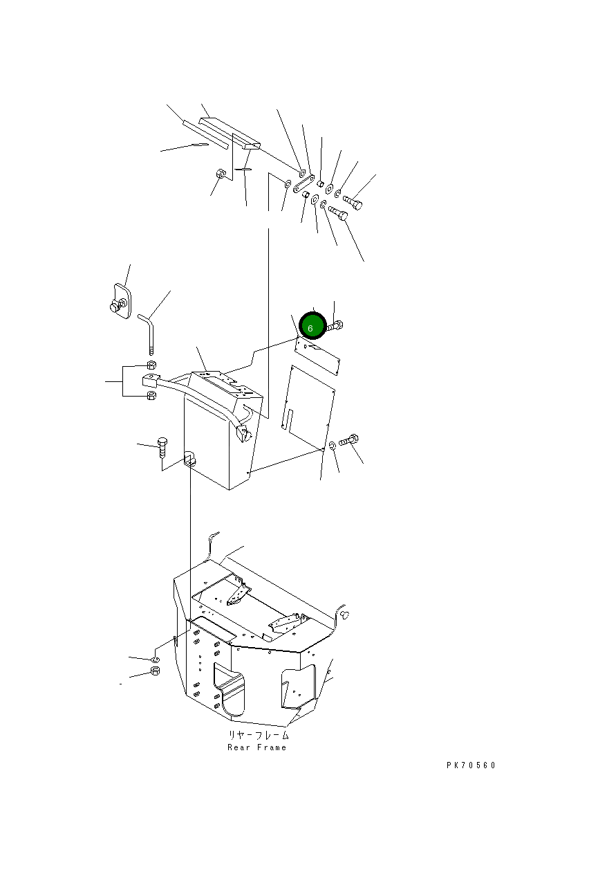 Крышка 2691-1-55710 Komatsu