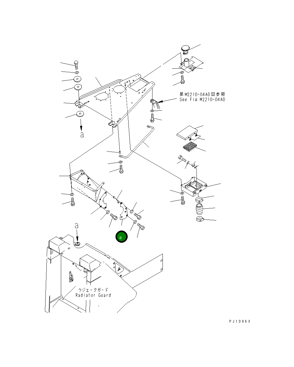 Крышка 17A-54-13760 Komatsu